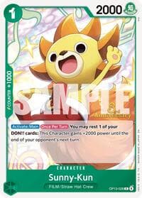 Sunny-Kun - Carrying On His Will: 3rd Anniversary Tournament Cards - One Piece Card Game card