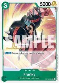 Franky - Carrying On His Will: 3rd Anniversary Tournament Cards - One Piece Card Game card