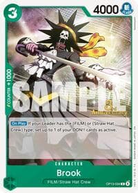 Brook - Carrying On His Will: 3rd Anniversary Tournament Cards - One Piece Card Game card