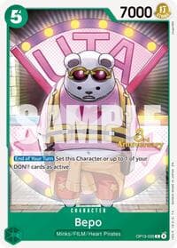 Bepo - Carrying On His Will: 3rd Anniversary Tournament Cards - One Piece Card Game card