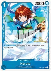 Haruta - Carrying On His Will: 3rd Anniversary Tournament Cards - One Piece Card Game card