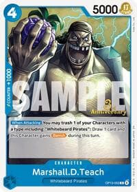Marshall.D.Teach - Carrying On His Will: 3rd Anniversary Tournament Cards - One Piece Card Game card