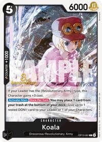 Koala - Carrying On His Will: 3rd Anniversary Tournament Cards - One Piece Card Game card