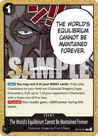 The World's Equilibrium Cannot Be Maintained Forever - Carrying On His Will: 3rd Anniversary Tournament Cards - One Piece Card Game card