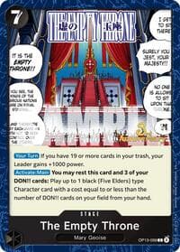 The Empty Throne - Carrying On His Will: 3rd Anniversary Tournament Cards - One Piece Card Game card