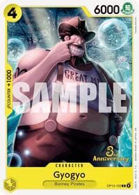 Gyogyo - Carrying On His Will: 3rd Anniversary Tournament Cards - One Piece Card Game card