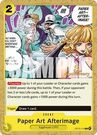 Paper Art Afterimage - Carrying On His Will: 3rd Anniversary Tournament Cards - One Piece Card Game card