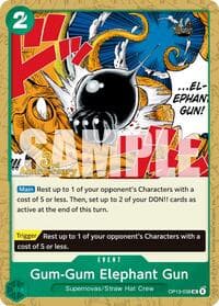 Gum-Gum Elephant Gun - Carrying On His Will: 3rd Anniversary Tournament Cards - One Piece Card Game card