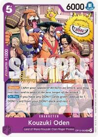 Kouzuki Oden - Carrying On His Will: 3rd Anniversary Tournament Cards - One Piece Card Game card