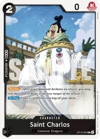 Saint Charlos - Carrying On His Will: 3rd Anniversary Tournament Cards - One Piece Card Game card