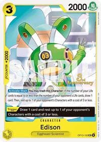 Edison - Carrying On His Will: 3rd Anniversary Tournament Cards - One Piece Card Game card