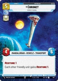 Coronet - Stately Vessel (Hyperspace Foil) - Secrets of Power - Star Wars: Unlimited card