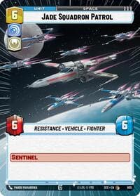 Jade Squadron Patrol (Hyperspace Foil) - Secrets of Power - Star Wars: Unlimited card