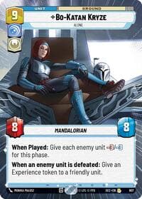 Bo-Katan Kryze - Alone (Hyperspace Foil) - Secrets of Power - Star Wars: Unlimited card