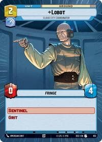 Lobot - Cloud City Coordinator (Hyperspace Foil) - Secrets of Power - Star Wars: Unlimited card