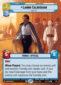 Lando Calrissian - Trust Me (Hyperspace Foil) - Secrets of Power - Star Wars: Unlimited card