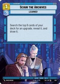 Scour the Archives (Hyperspace Foil) - Secrets of Power - Star Wars: Unlimited card