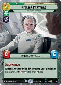Major Partagaz - Healthcare Provider (Hyperspace Foil) - Secrets of Power - Star Wars: Unlimited card