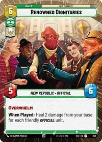 Renowned Dignitaries (Hyperspace Foil) - Secrets of Power - Star Wars: Unlimited card
