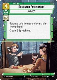Renewed Friendship (Hyperspace Foil) - Secrets of Power - Star Wars: Unlimited card