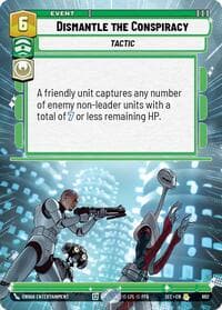 Dismantle the Conspiracy (Hyperspace Foil) - Secrets of Power - Star Wars: Unlimited card