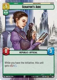 Senator's Aide (Hyperspace Foil) - Secrets of Power - Star Wars: Unlimited card