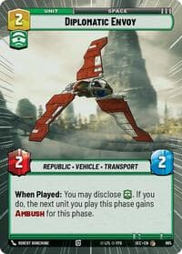Diplomatic Envoy (Hyperspace Foil) - Secrets of Power - Star Wars: Unlimited card