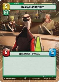 Raxian Assembly (Hyperspace Foil) - Secrets of Power - Star Wars: Unlimited card