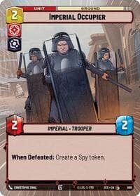 Imperial Occupier (Hyperspace Foil) - Secrets of Power - Star Wars: Unlimited card