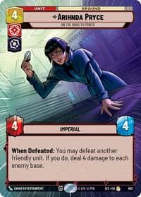 Arihnda Pryce - On the Road to Power (Hyperspace Foil) - Secrets of Power - Star Wars: Unlimited card