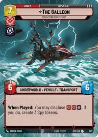 The Galleon - Marauding Pirate Ship (Hyperspace Foil) - Secrets of Power - Star Wars: Unlimited card