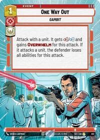 One Way Out (Hyperspace Foil) - Secrets of Power - Star Wars: Unlimited card