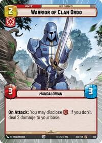 Warrior of Clan Ordo (Hyperspace Foil) - Secrets of Power - Star Wars: Unlimited card