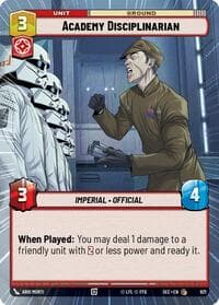Academy Disciplinarian (Hyperspace Foil) - Secrets of Power - Star Wars: Unlimited card