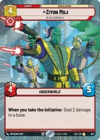 Ziton Moj - Black Sun Bully (Hyperspace Foil) - Secrets of Power - Star Wars: Unlimited card