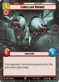 Corellian Hounds (Hyperspace Foil) - Secrets of Power - Star Wars: Unlimited card