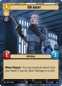 ISB Agent (Hyperspace Foil) - Secrets of Power - Star Wars: Unlimited card