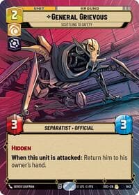 General Grievous - Scuttling to Safety (Hyperspace Foil) - Secrets of Power - Star Wars: Unlimited card