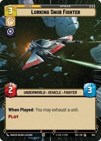 Lurking Snub Fighter (Hyperspace Foil) - Secrets of Power - Star Wars: Unlimited card