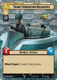 Trade Federation Delegates (Hyperspace Foil) - Secrets of Power - Star Wars: Unlimited card