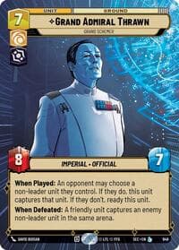 Grand Admiral Thrawn - Grand Schemer (Hyperspace Foil) - Secrets of Power - Star Wars: Unlimited card