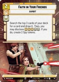 Faith in Your Friends (Hyperspace Foil) - Secrets of Power - Star Wars: Unlimited card