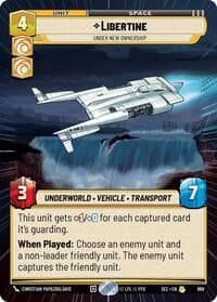 Libertine - Under New Ownership (Hyperspace Foil) - Secrets of Power - Star Wars: Unlimited card