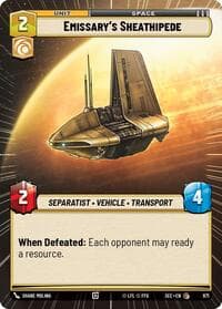 Emissary's Sheathipede (Hyperspace Foil) - Secrets of Power - Star Wars: Unlimited card