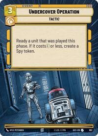 Undercover Operation (Hyperspace Foil) - Secrets of Power - Star Wars: Unlimited card