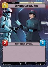 Supreme Council Aide (Hyperspace Foil) - Secrets of Power - Star Wars: Unlimited card