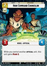 High Command Councilor (Hyperspace Foil) - Secrets of Power - Star Wars: Unlimited card