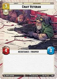 Crait Veteran (Hyperspace Foil) - Secrets of Power - Star Wars: Unlimited card