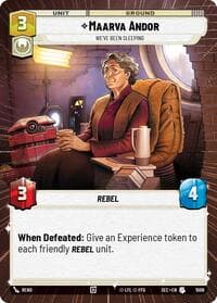 Maarva Andor - We've Been Sleeping (Hyperspace Foil) - Secrets of Power - Star Wars: Unlimited card