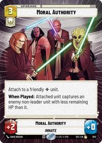 Moral Authority (Hyperspace Foil) - Secrets of Power - Star Wars: Unlimited card